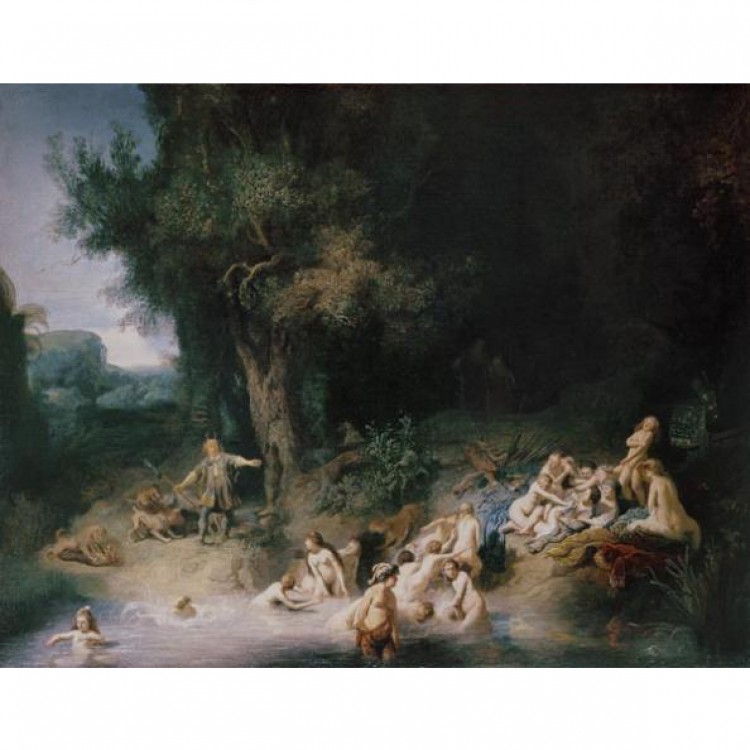 Schilderij Diana im Bade mit Aktaeon und Kallisto foto 1