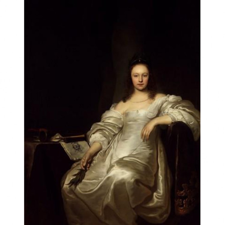 Schilderij Portrait of a woman as the Muse Euterpe foto 1