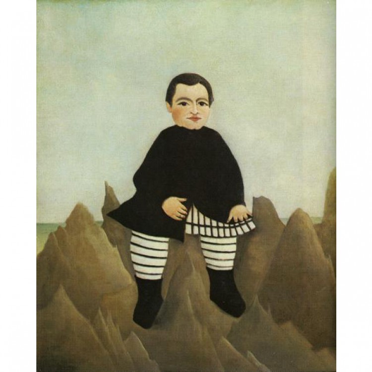 Schilderij Boy on the rocks foto 1