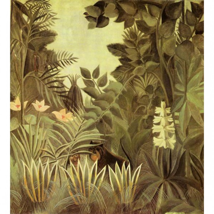 Schilderij The Equatorial Jungle foto 1