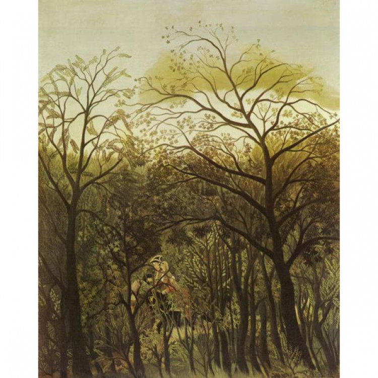 Schilderij Rendezvous in the forest foto 1