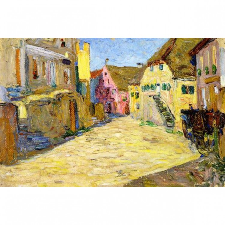 Schilderij Pink Landscape foto 1