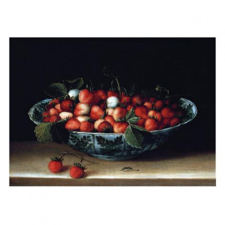 Schilderij A Bowl of Strawberries foto 1