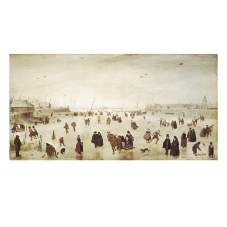 Schilderij Scene on the Ice foto 1