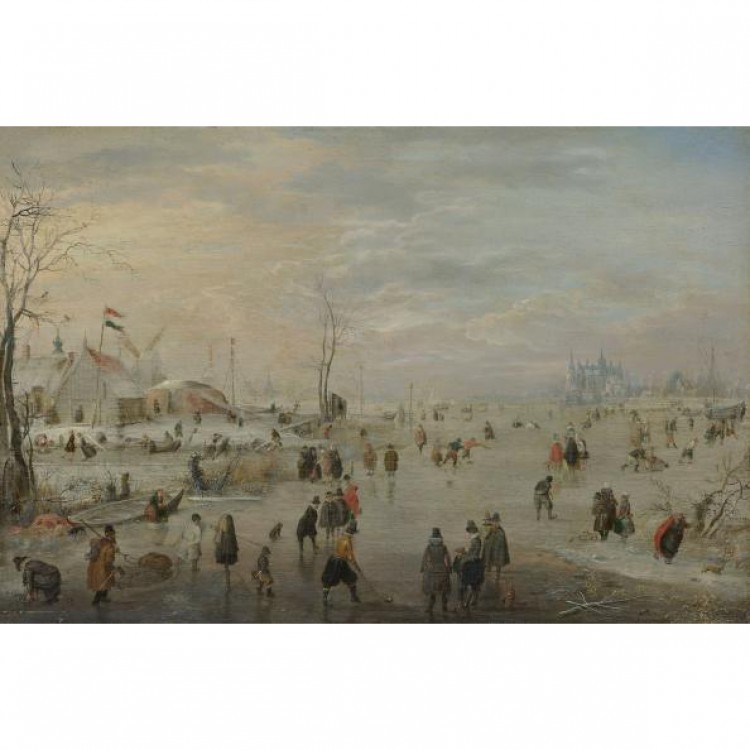 Schilderij Amusement on the Ice foto 1