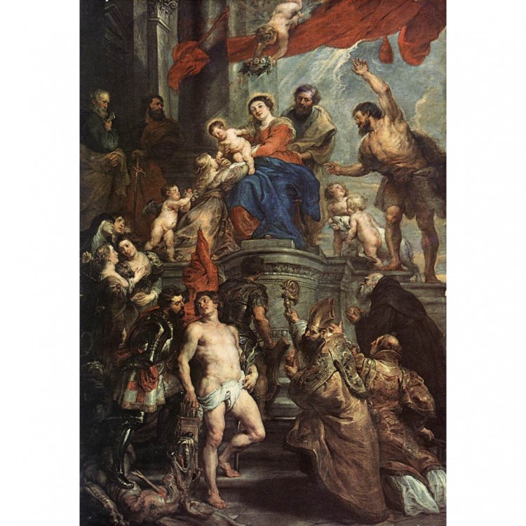 Madonna Enthroned with Child and Saints foto 1