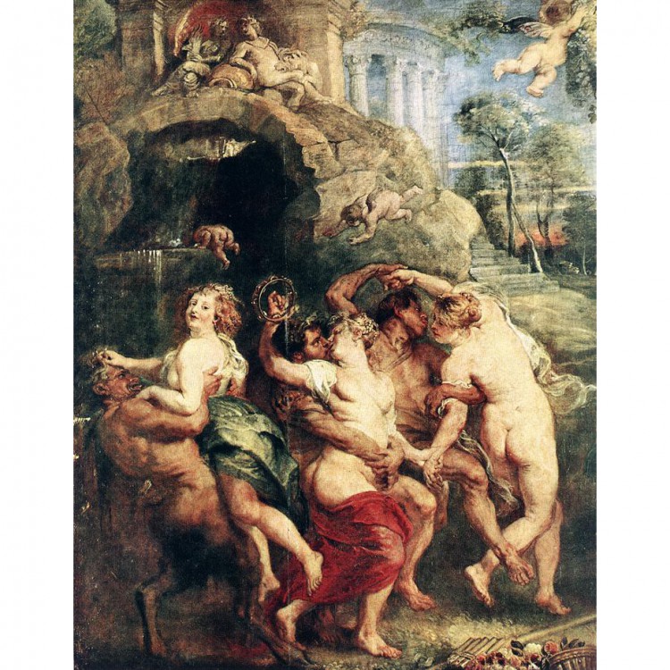 Rubens kopie schilderij - Venus Feast (detail) foto 1