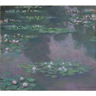 Olieverf schilderij Water Lelies  foto 1
