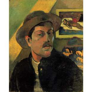 Schilderij Self Portrait with Hat foto 1