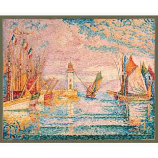 Olieverf schilderij de Vuurtoren foto 1