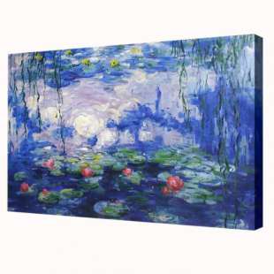 Olieverf schilderij Water Lelies III foto 1