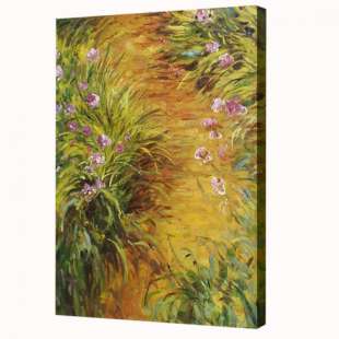 Schilderij The Path through the Irises foto 1