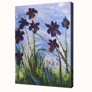 Olieverf schilderij Iris foto 1