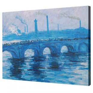 Olieverf schilderij Waterloo Bridge foto 1