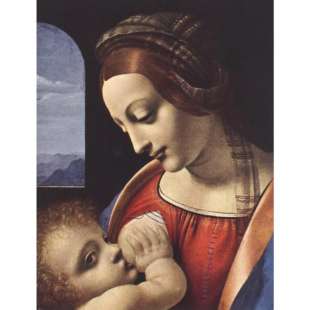 Schilderij Madonna Litta foto 1