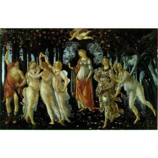 Olieverf schilderij La Primavera foto 1
