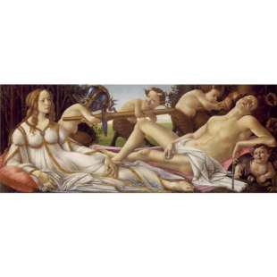 Olieverf schilderij Venus en Mars foto 1