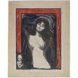 Olieverf schilderij Madonna litography foto 1
