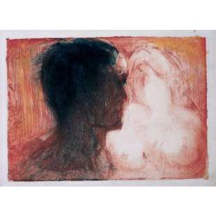 Olieverf schilderij Lovers foto 1