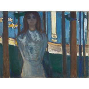 Schilderij The voice of summer night foto 1