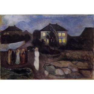 Olieverf schilderij The Storm foto 1