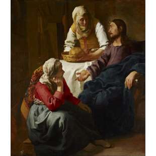 Christus in het huis van Maria en Martha foto 2