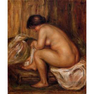 Olieverf schilderij After Bathing foto 1