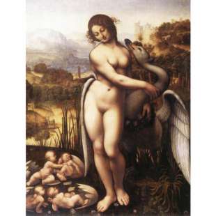 Schilderij Leda and the Swan foto 1