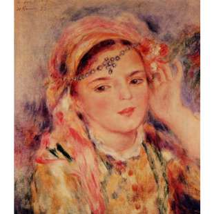 Olieverf schilderij Algerian woman foto 1