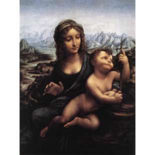 Schilderij Madonna with the yarnwinder foto 1