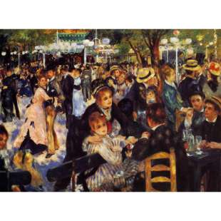 Schilderij Dance at the Moulin de Galette foto 1