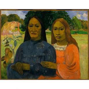 Olieverf schilderij Two women foto 1