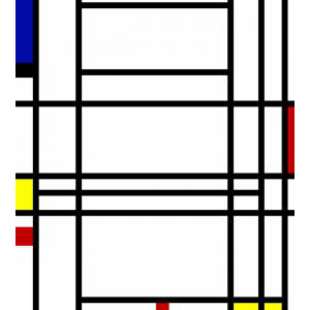 Olieverf schilderij Composition 10  foto 1