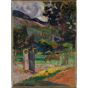 Schilderij Tahitain landscape foto 1