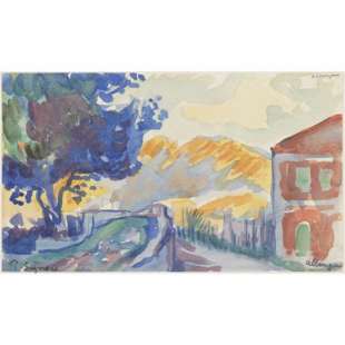 Olieverf schilderij Albenga foto 1