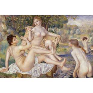 Olieverf schilderij The Large Bathers foto 1