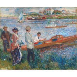 Schilderij Oarsmen at Chatou foto 1