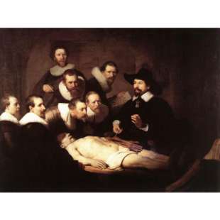 Schilderij de anatomische les van Dr. Nicolaes Tulp foto 1