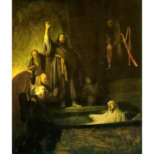 Schilderij Opwekking van Lazarus foto 1