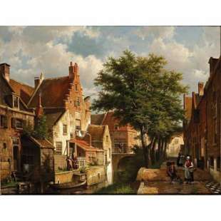 Schilderij pratende mensen in Ijsselstein foto 1