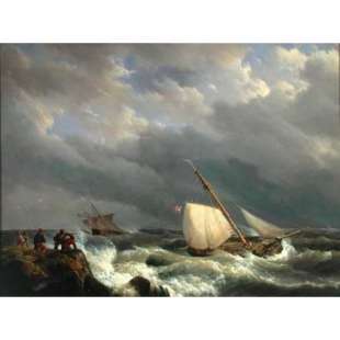 schilderij storm foto 1