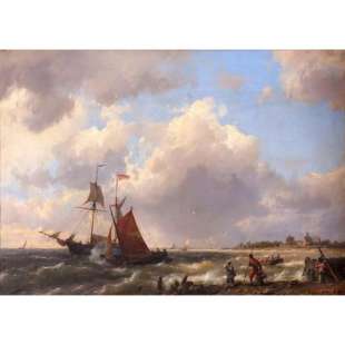 Schilderij Winderige dag foto 1