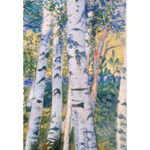 Schilderij Birch Trees   foto 1