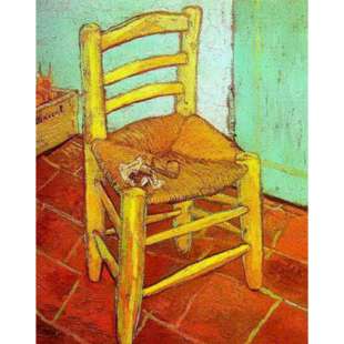 Schilderij Van Gogh chair with a pipe foto 1