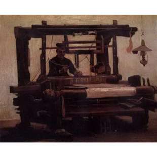 Schilderij Van Gogh Weber The Loom foto 1