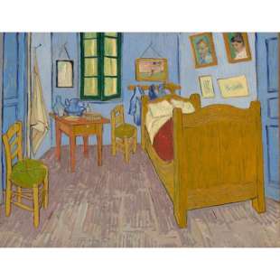 Olieverfschilderij de slaapkamer foto 2