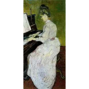 Schilderij Mademoiselle Gachet At The Piano foto 1
