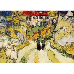 Schilderij Road And Staircase Auvers foto 1