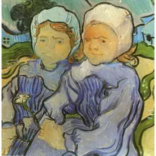 Schilderij Two Children foto 1