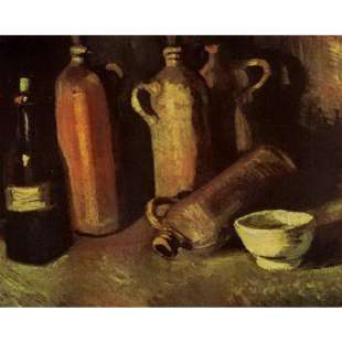 Schilderij Still Life With crockery foto 1